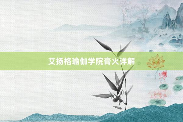 艾扬格瑜伽学院膏火详解
